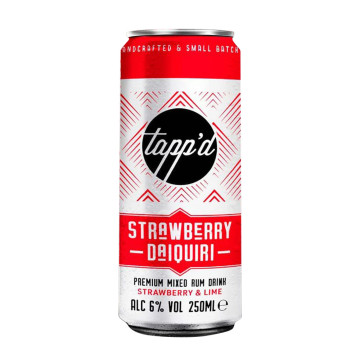 Tapp'd Strawberry Daiquiri Cocktail 250ml Can