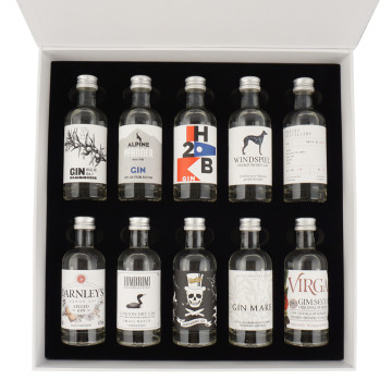 The Gin Box World Gin Tour 10x 5cl open