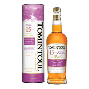 Tomintoul 15 Year Tawny Port Pipe Whisky 70cl