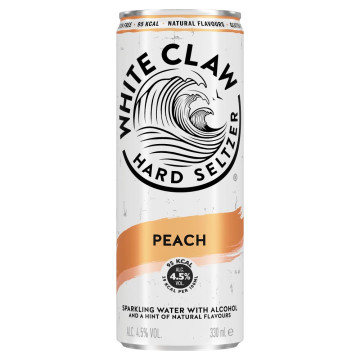 White Claw Peach Hard Seltzer 330ml