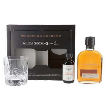 L&G Woodford Reserve Bourbon 20cl Old Fashioned Gift Set