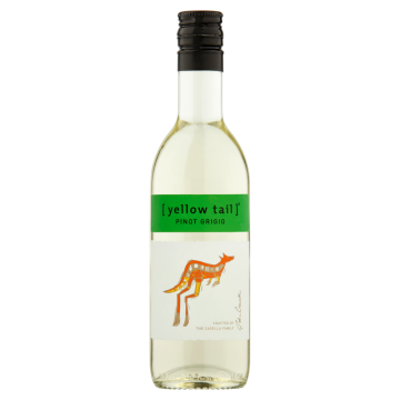 Yellow Tail Pinot Grigio Australian White Wine 18.7cl Miniature Single Serve Bottle 12%