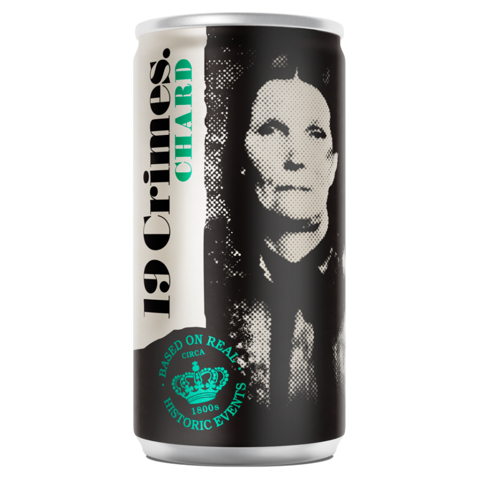 19 Crimes Chard White Wine 187ml Can
