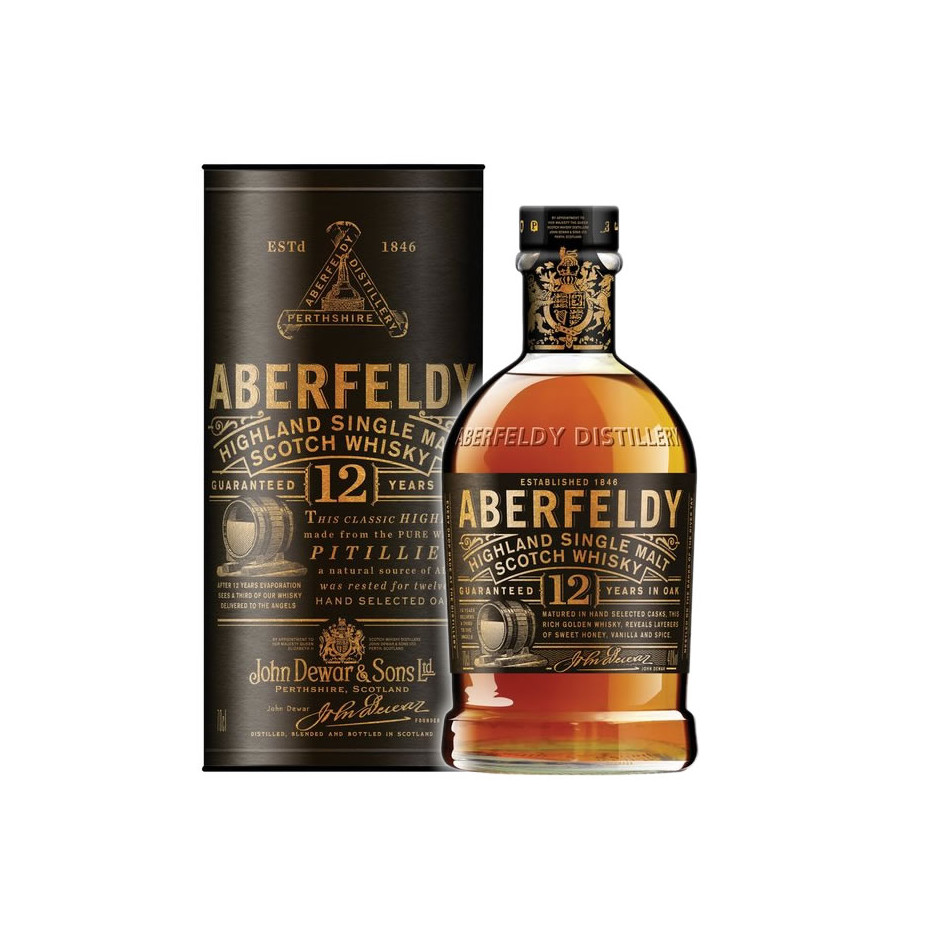 Aberfeldy 12 Highland Single Malt Scotch Whisky 70cl 