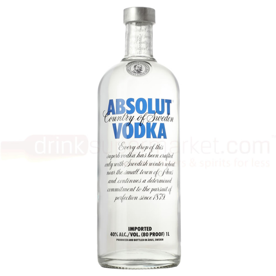 Absolut Blue Vodka 1Ltr