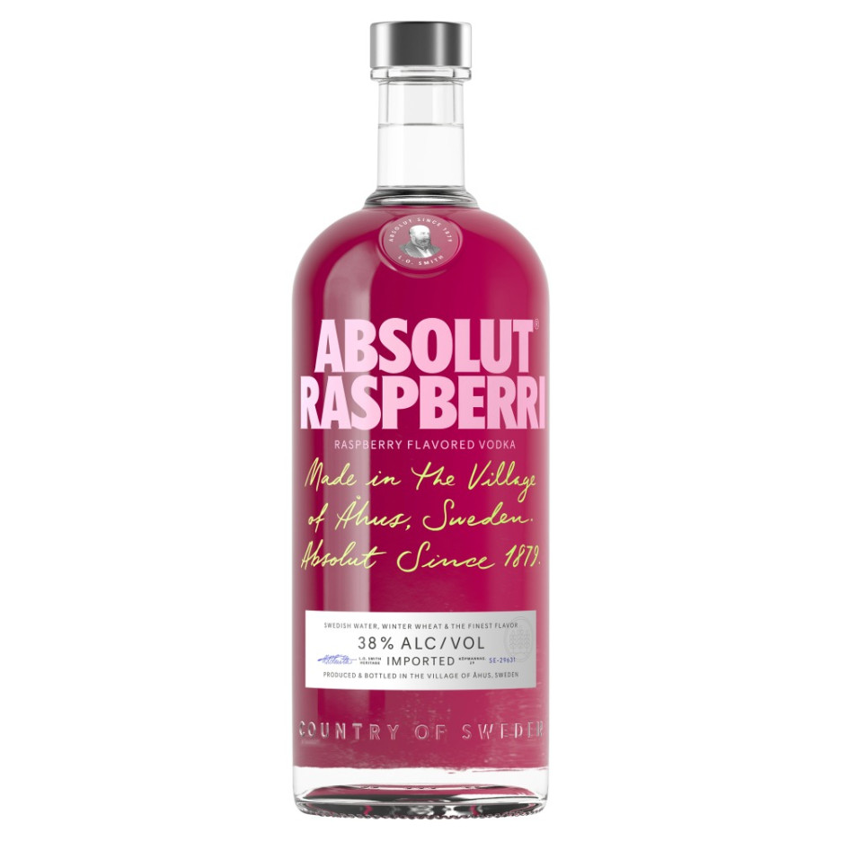 Absolut Raspberri Raspberry Vodka 1Ltr