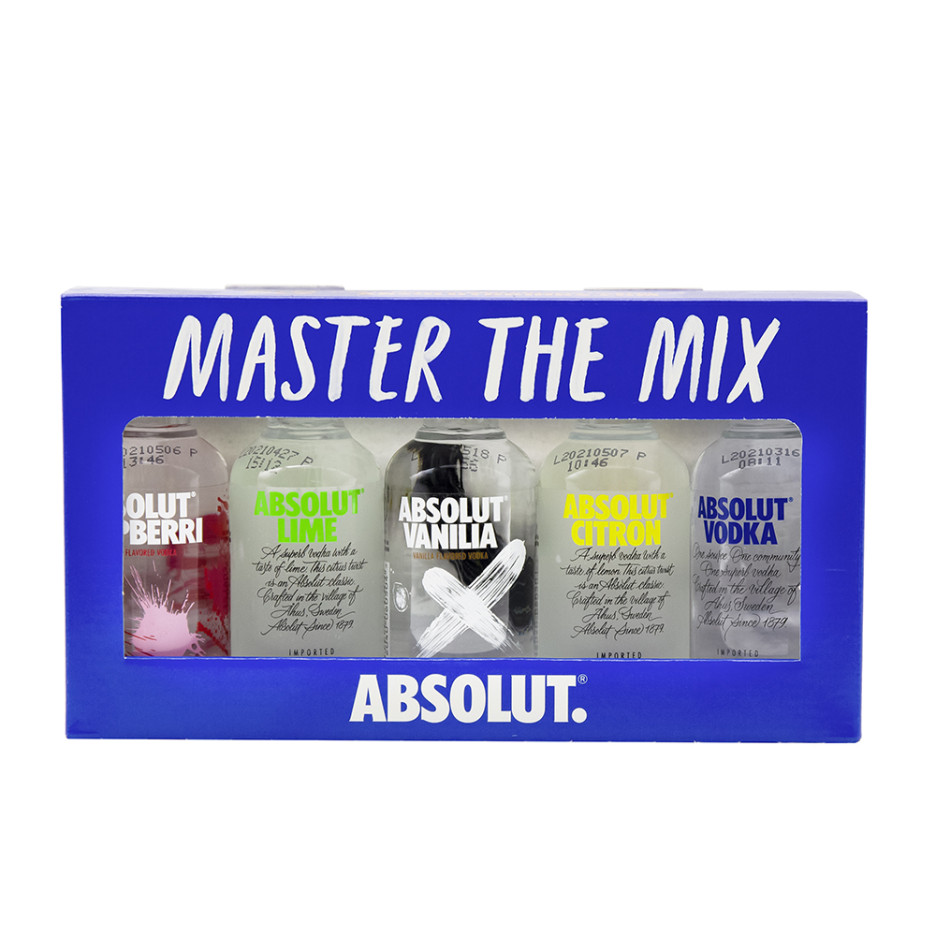 Absolut Vodka Originals 5x 5cl Miniature Set
