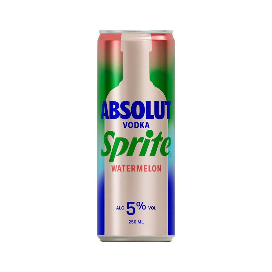 Absolut Vodka & Sprite Watermelon Premix 250ml