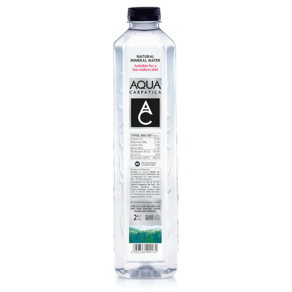 Aqua Carpatica Natural Still Mineral Water 6x 2Ltr