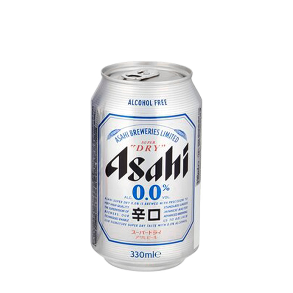 Asahi Super Dry 0.0% Alcohol Free Lager 24x 330ml Cans
