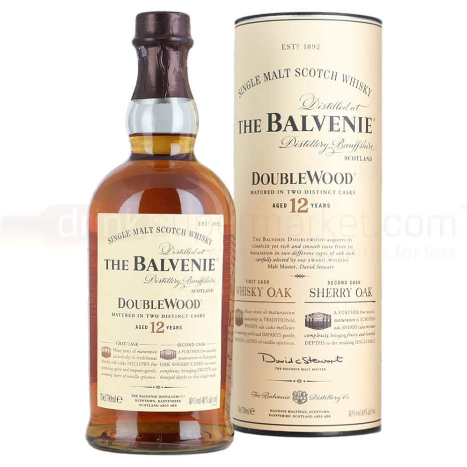 Balvenie 12 yo Double Wood Single Speyside Malt Scotch Whisky 70cl