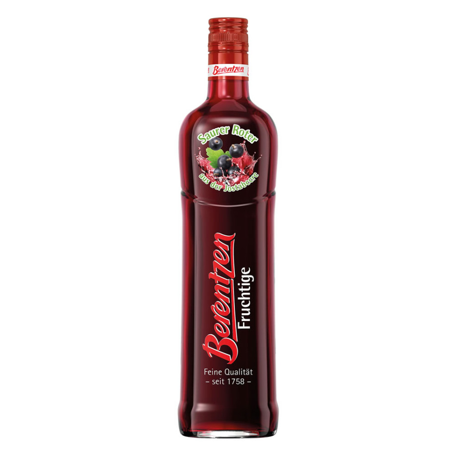 Berentzen Saurer Roter aus der Jostabeere Sour Jostaberry Schnapps 70cl