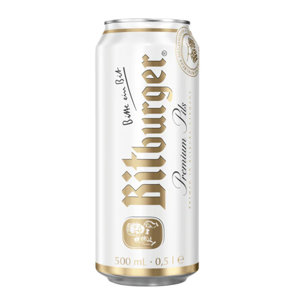 Bitburger Premium Lager 24x 500ml Cans