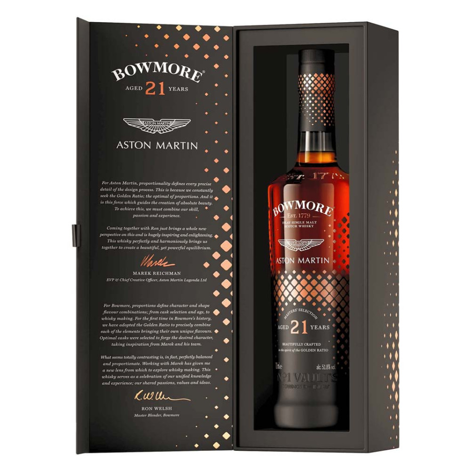 Bowmore 21 Year Aston Martin Masters' Selection Whisky 70cl Open Box