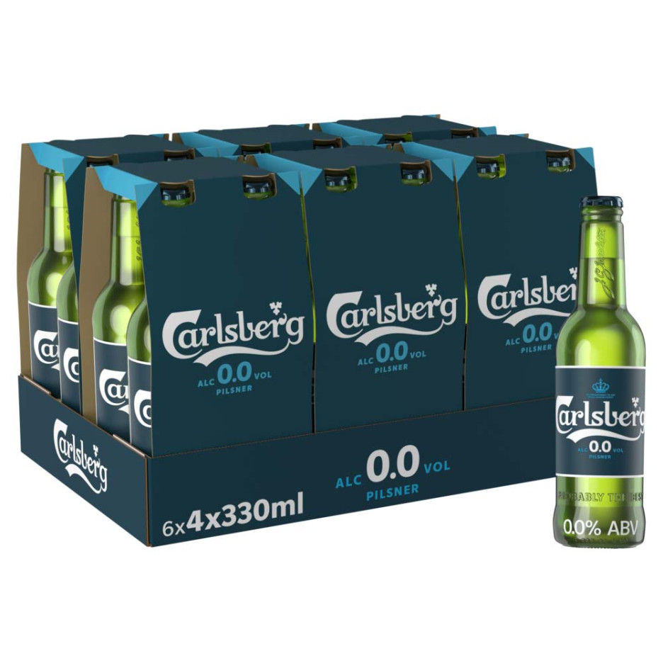 Carlsberg 0.0 Danish Pilsner 24x 330ml