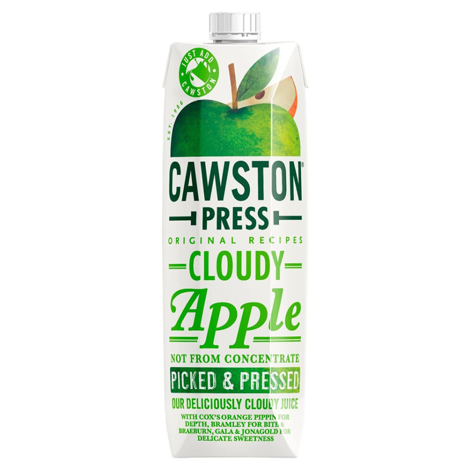 Cawston Press Cloudy Apple Juice 6x 1Ltr