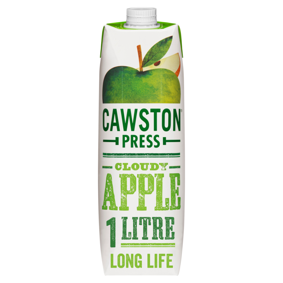 Cawston Press Cloudy Apple Juice 8x 1Ltr