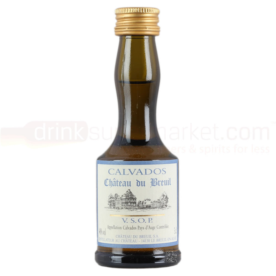 Chateau Du Breuil Calvados VSOP Pays D'Auge French Brandy 3cl Miniature