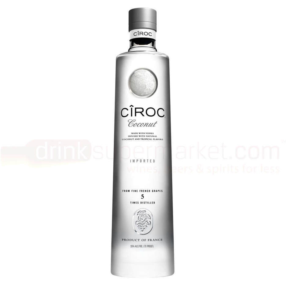 Ciroc Coconut French Flavoured Grape Vodka 70cl