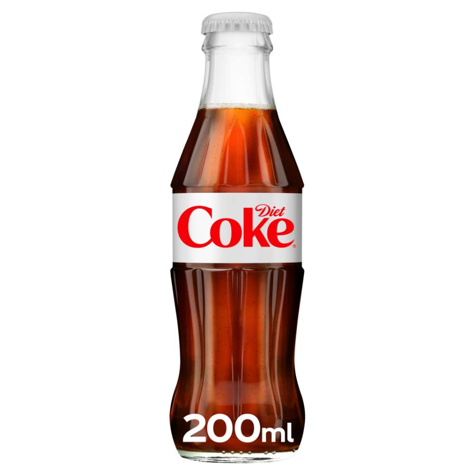 Coca Cola Diet Coke 24x 200ml Glass Bottle