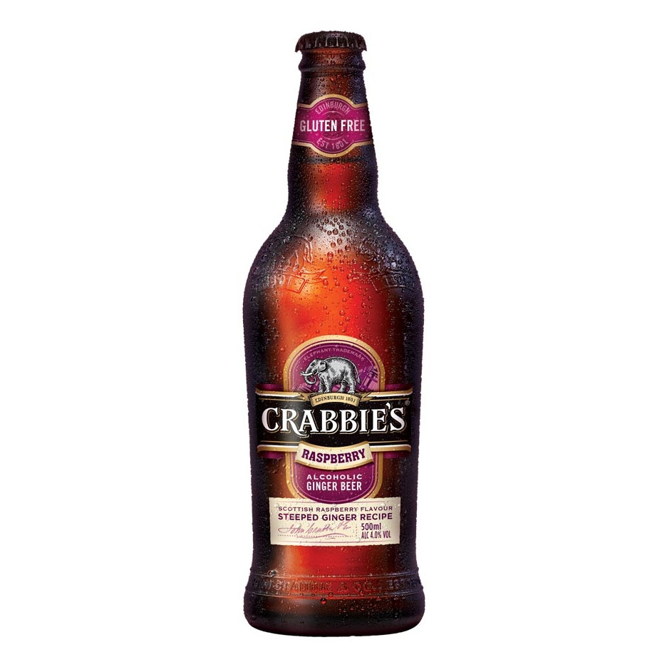 Crabbies Raspberry Ginger Beer 8x 500ml