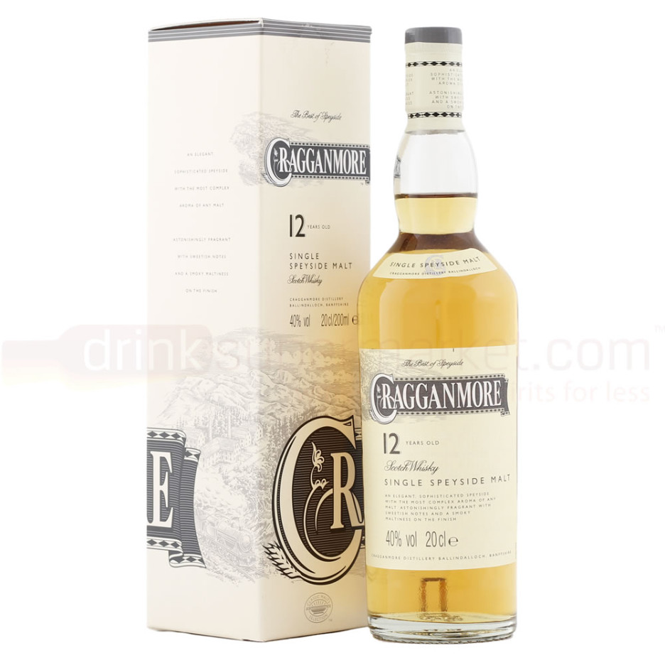 Cragganmore 12 yo Speyside Single Malt Scotch Whisky 20cl 40%
