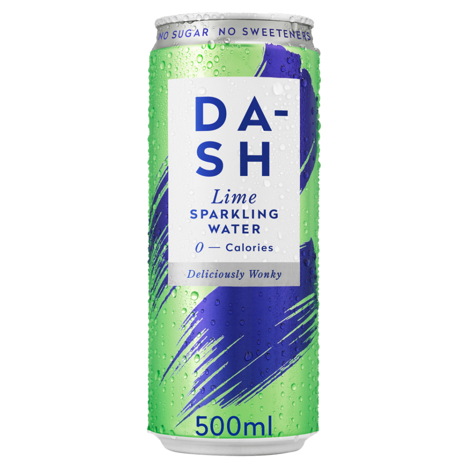 DASH Lime Flavoured Sparkling Water 12x 500ml