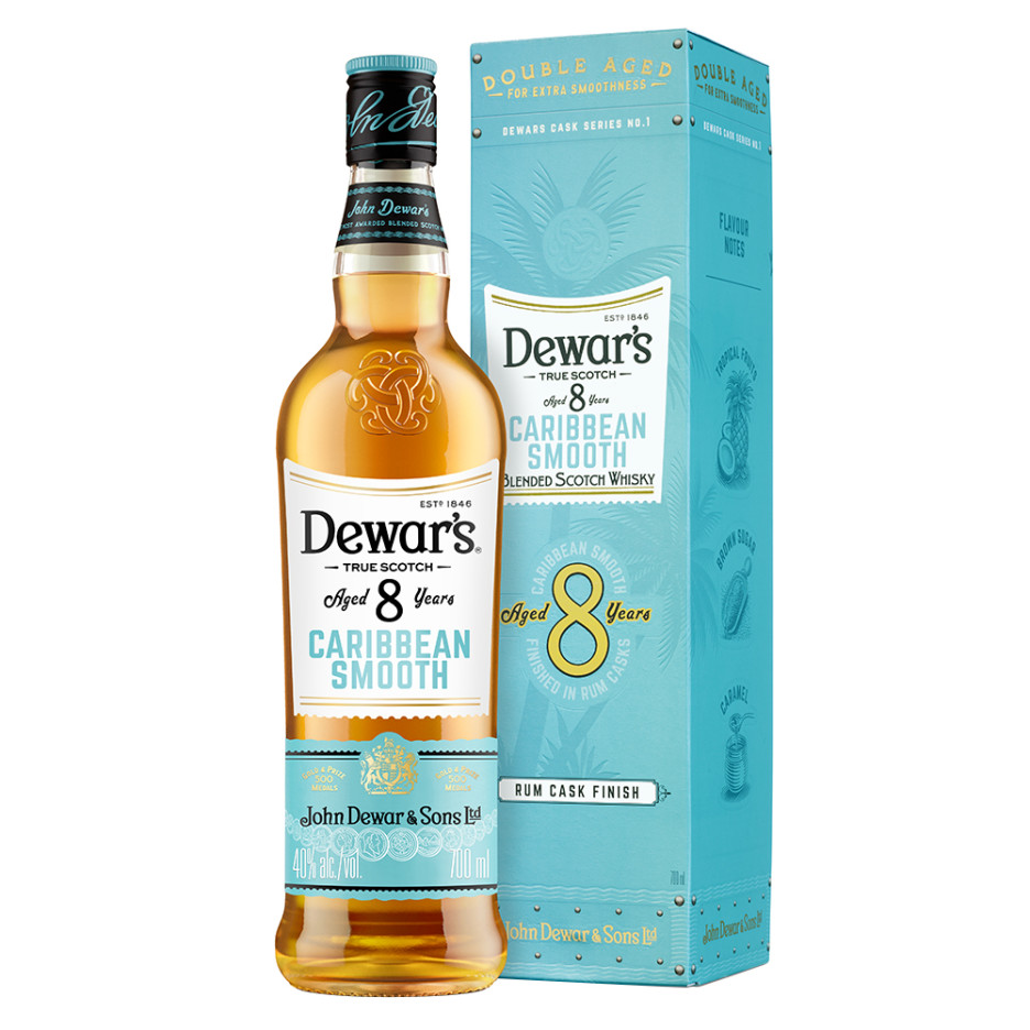 Dewars 8 Year Caribbean Smooth Whisky 70cl Box