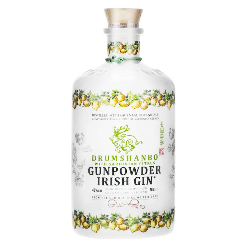 Drumshanbo Gunpowder Sardinian Citrus Gin 70cl Ceramic Bottle