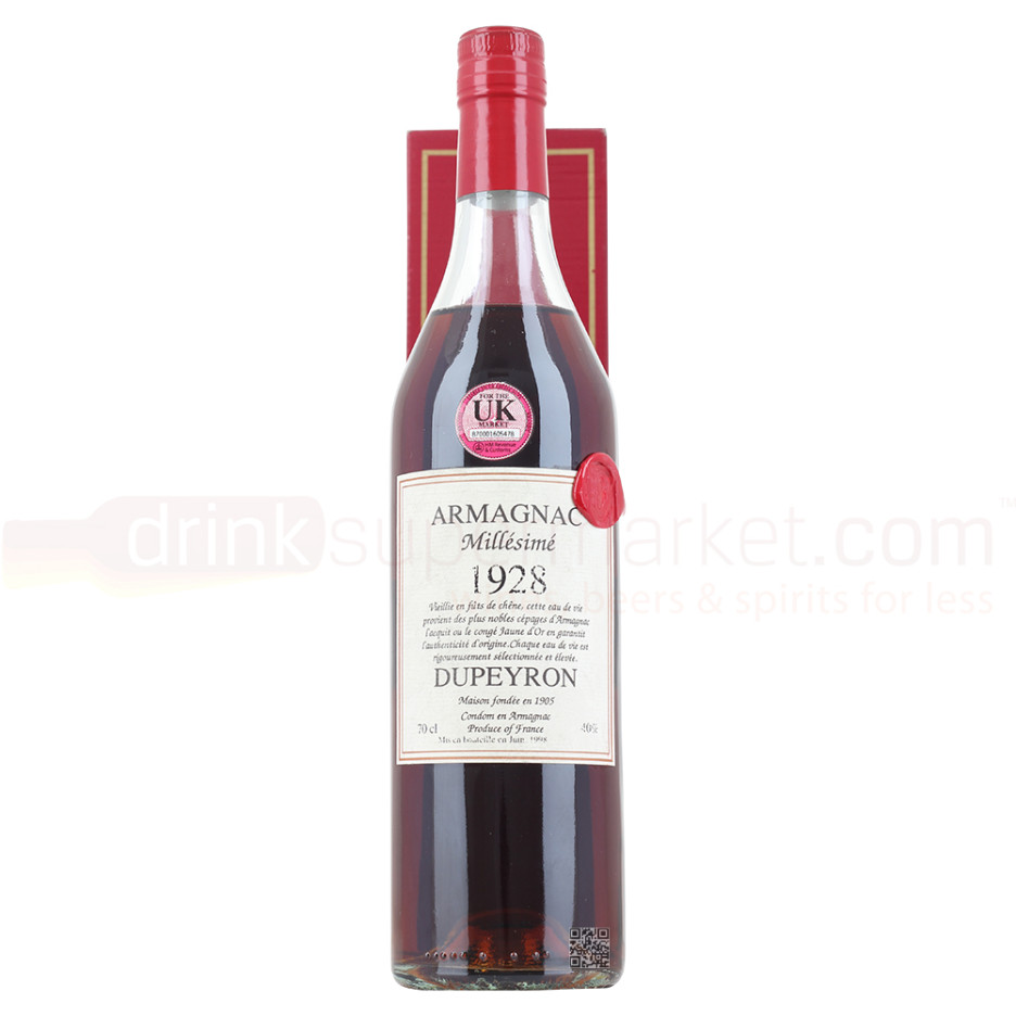 Dupeyron 1928 French Armagnac 70cl