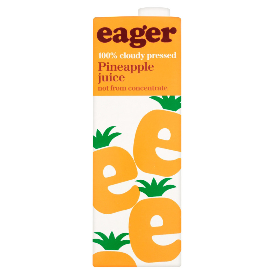 Eager Pineapple Juice 8x 1Ltr 