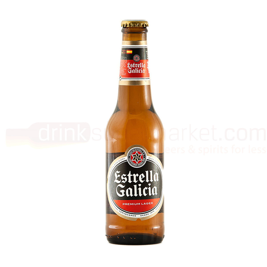 Estrella Galicia Spanish Beer 24x330ml NRB Bottle Case 4.7% ABV
