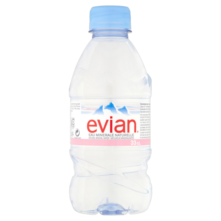 Evian Still Natural Mineral Water 24 x 330ml