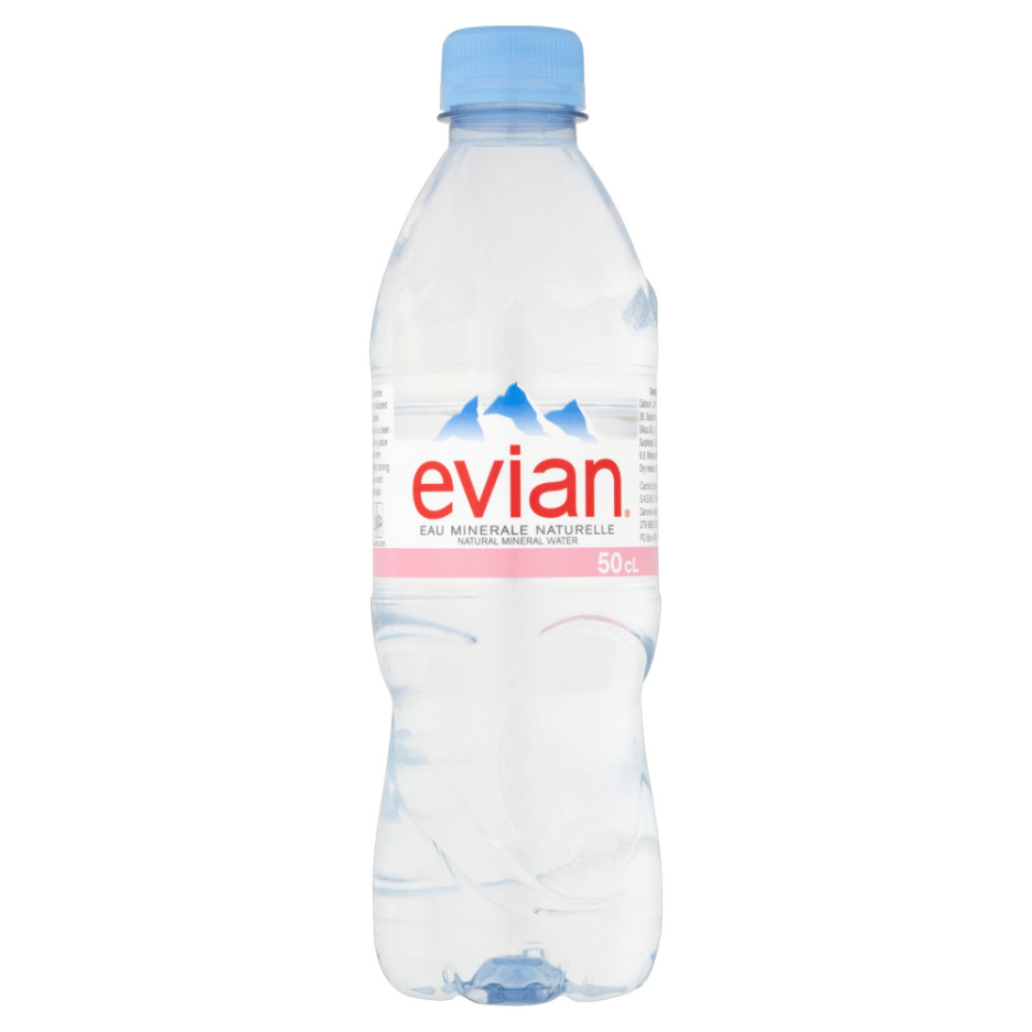 Evian Still Natural Mineral Water 24 x 500ml