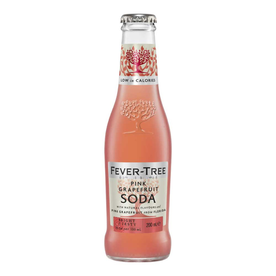 Fever Tree Pink Grapefruit Soda Water 24x 200ml