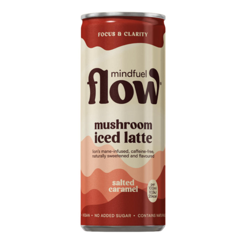 Flow Mushroom Salted Caramel Iced Latte 250ml Can
