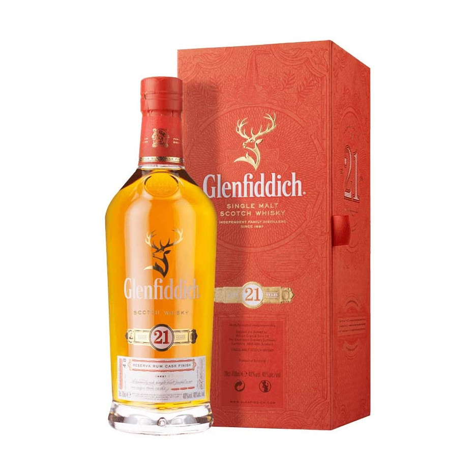 Glenfiddich 21 Year Reserva Rum Cask Finish Whisky 70cl