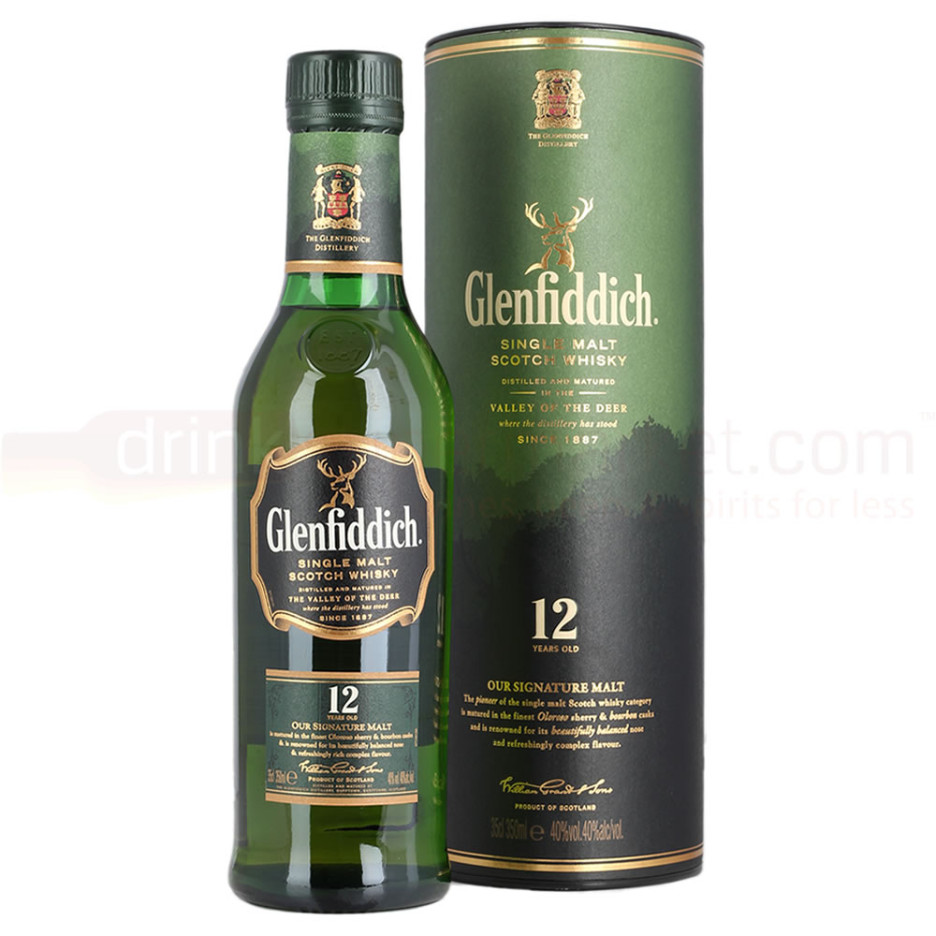 Glenfiddich 12 Year Whisky 35cl - DrinkSupermarket