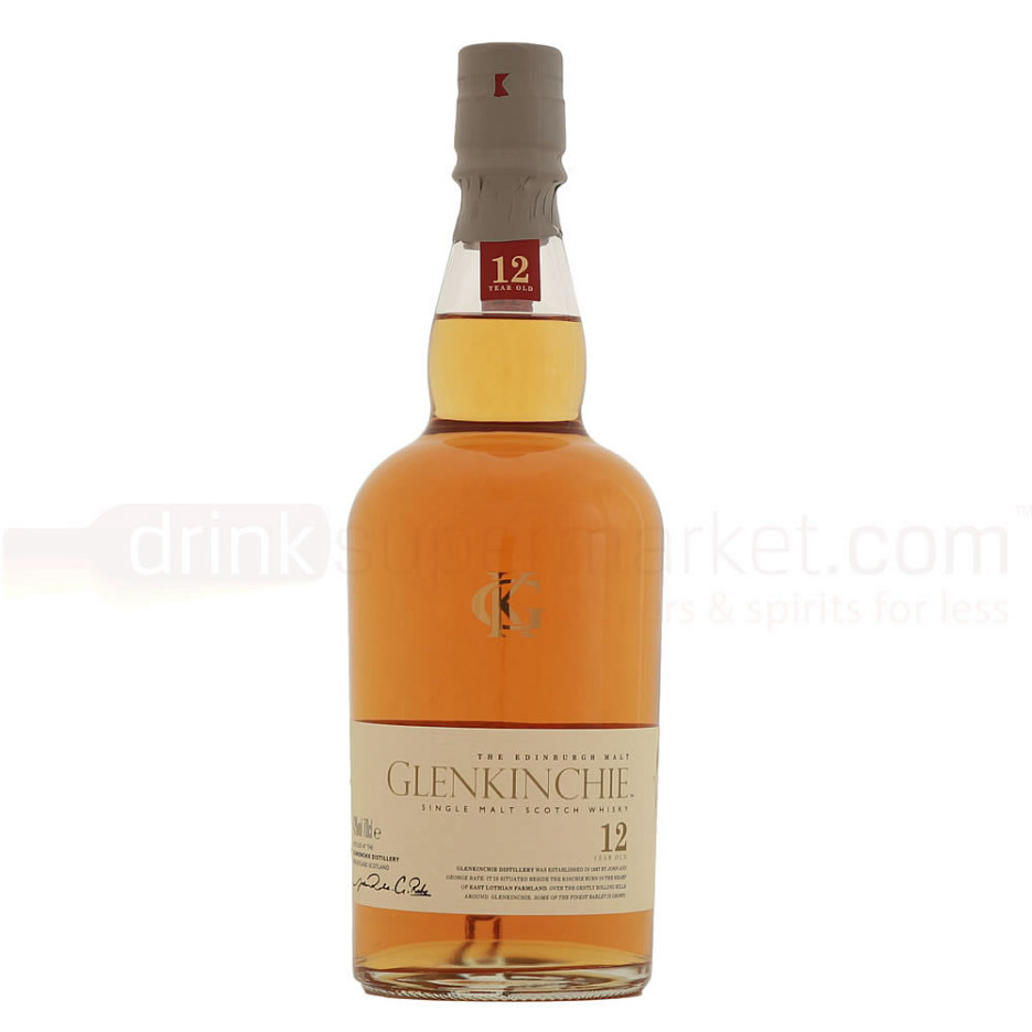Glenkinchie 12 yo Lowland Single Malt Scotch Whisky 70cl 43% ABV bottle