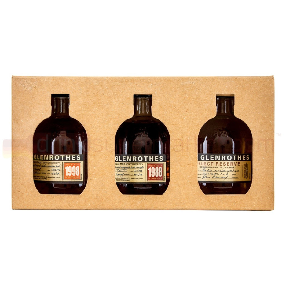 Glenrothes Collection of Whiskies 3x 10cl Gift Tasting Pack