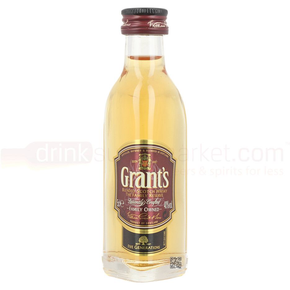 Grants Family Reserve Blended Scotch Whisky 5cl Miniature 40%