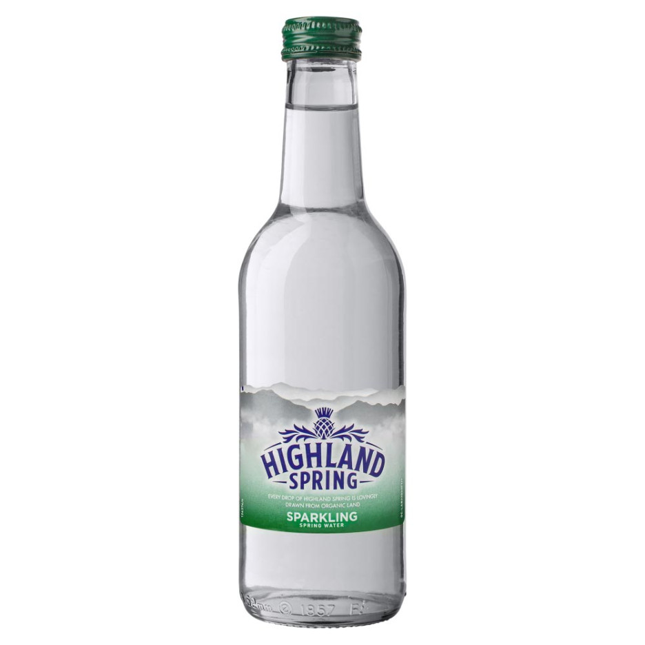 Highland Spring Sparkling Mineral Water 24x 330ml