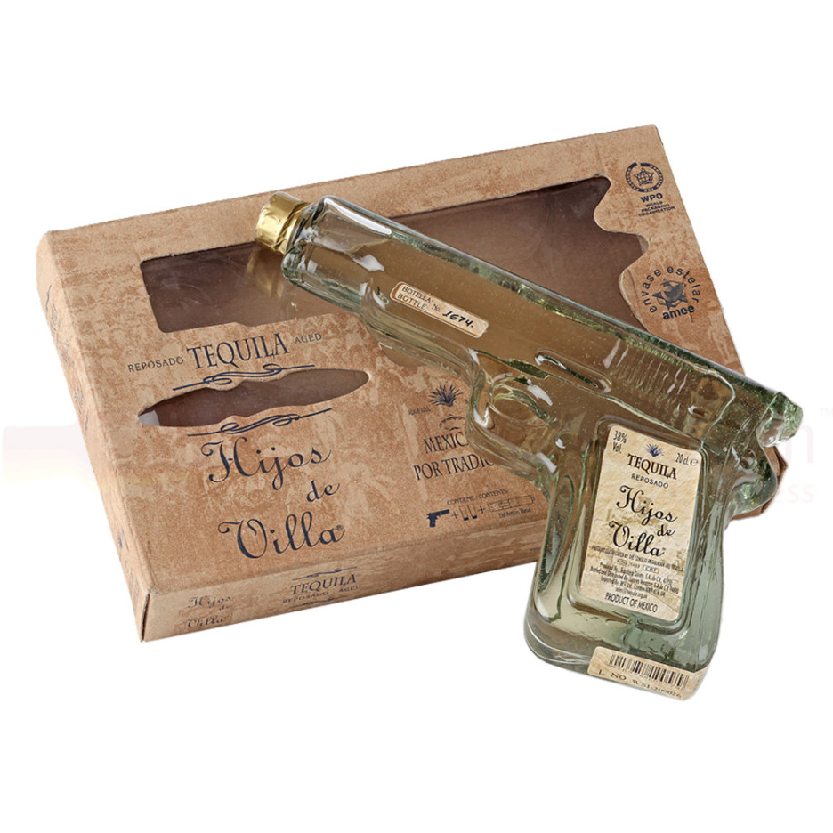 Hijos de Villa - Mexican Reposado Tequila Pistol Limited Edition 20cl