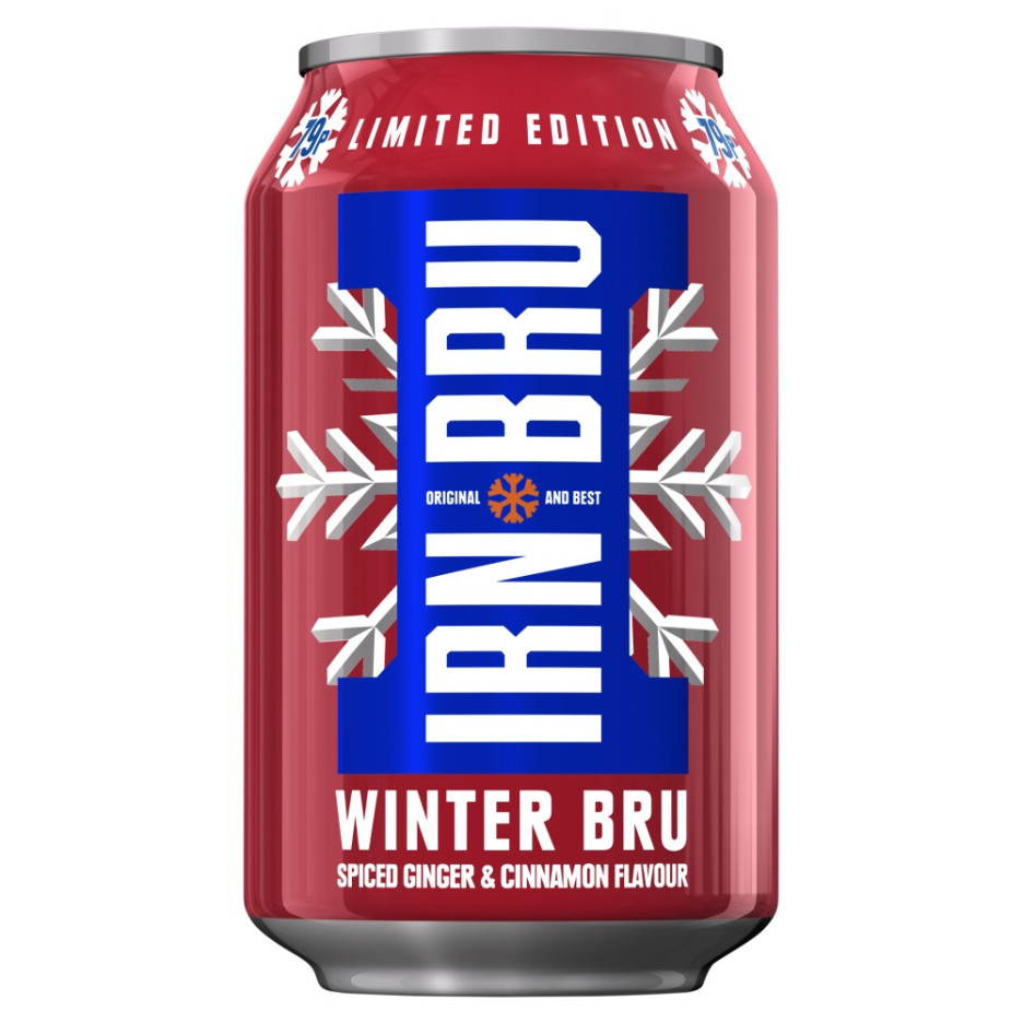 IRN-BRU Winter Bru Spiced Ginger & Cinnamon 24x 330ml Cans
