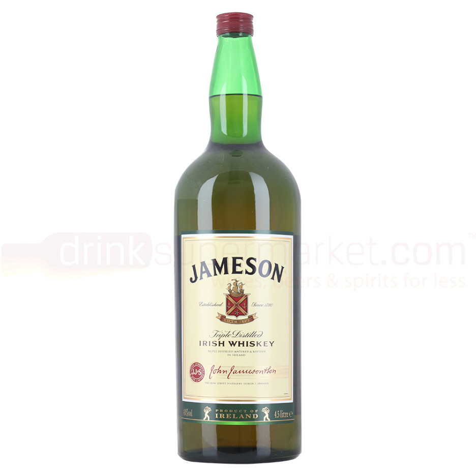 Jameson Triple Distilled Original Irish Whiskey 4.5Ltr Litre