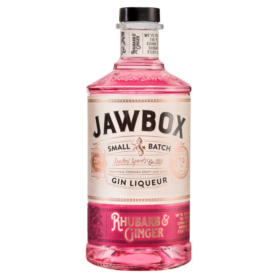 Jawbox Rhubarb & Ginger Gin Liqueur 70cl 