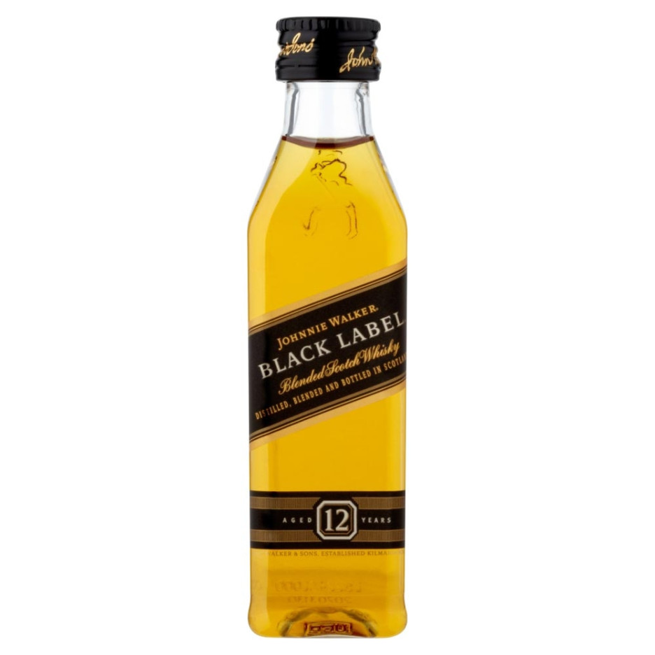 Johnnie Walker Black Label 12 Year Whisky 5cl Miniature