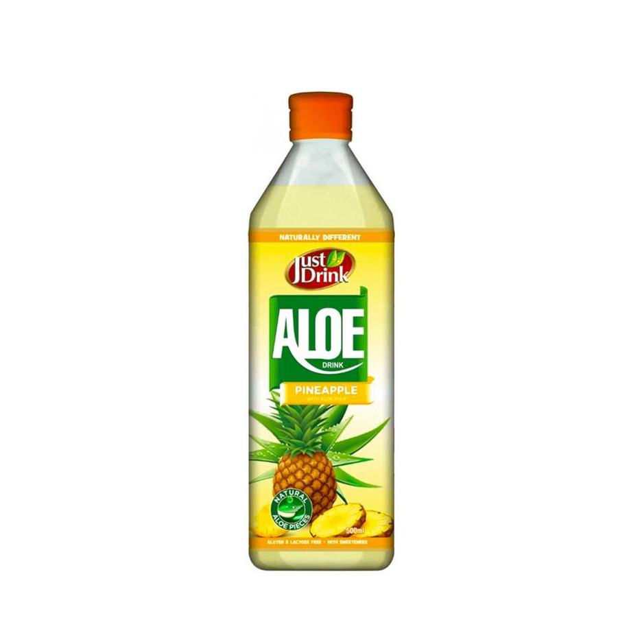 Just Drink Aloe Pineapple Flavoured Drink 12x 500ml