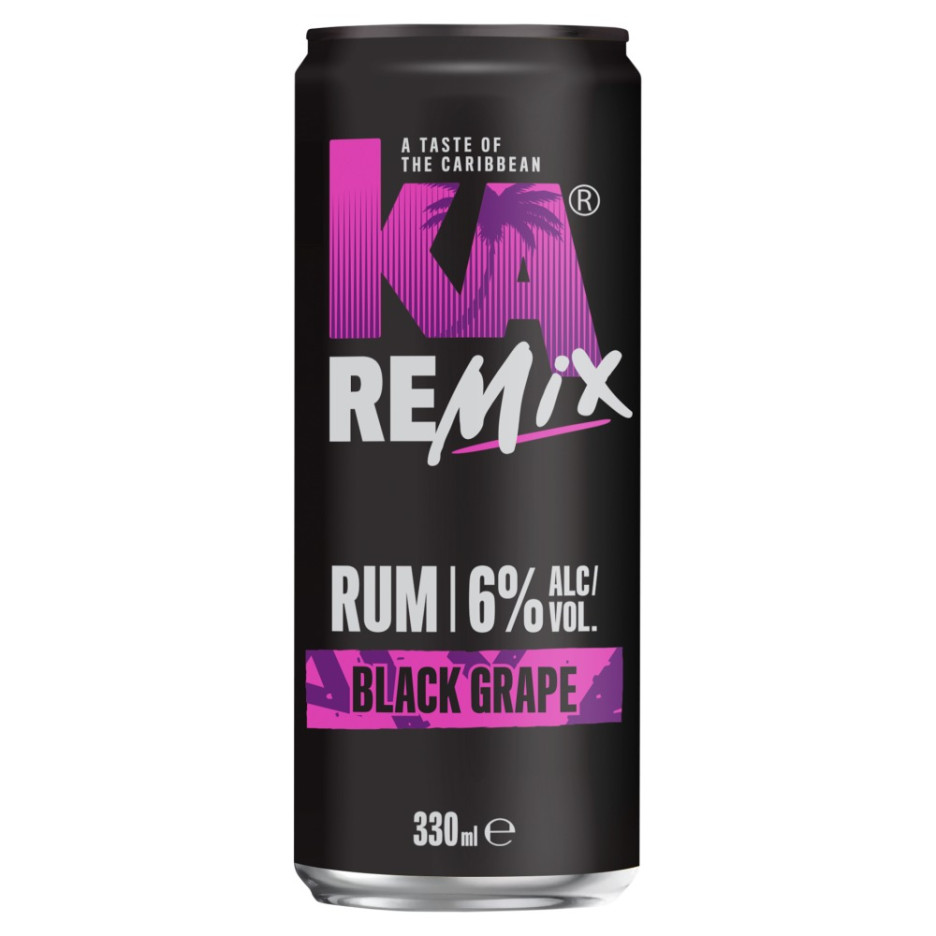 KA Remix Rum Black Grape Premix 330ml