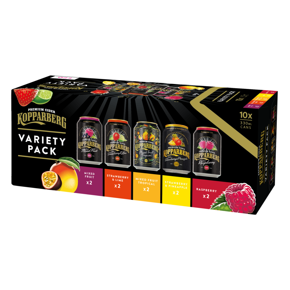 Kopparberg Premium Cider 10x 330ml Headliners Variety Pack